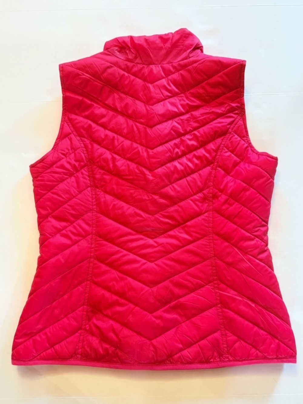Tek Gear Pink Quilted Puffer Vest Full Zip Lightweight Size Large - Picture 2 of 11